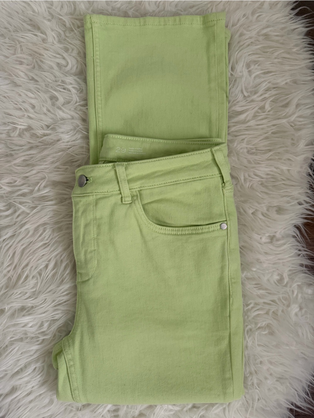 Pilcro by Anthropologie “The Yaya” style in spring green denim Size 29 / 8 - Picture 5 of 12
